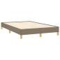 Preview: Bettgestell ohne Matratze Taupe 120x190 cm Stoff