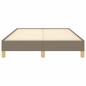 Preview: Bettgestell ohne Matratze Taupe 120x190 cm Stoff