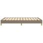 Preview: Bettgestell ohne Matratze Taupe 120x190 cm Stoff