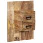 Preview: Nachttisch 60x32x80 cm Raues Mango-Massivholz