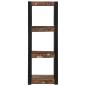 Preview: Wandregal Mehrfarbig 35x35x100 cm Altholz Massivholz