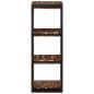 Preview: Wandregal Mehrfarbig 35x35x100 cm Altholz Massivholz