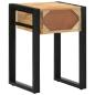Preview: Beistelltisch 35x35x50 cm Raues Massivholz Mango