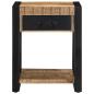 Preview: Beistelltisch 40x40x50 cm Raues Massivholz Mango