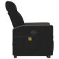 Preview: Massagesessel mit Aufstehhilfe Schwarz Stoff