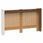 Preview: Heizkörperabdeckung Weiß 152x19x81,5 cm MDF