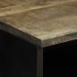 Preview: Nachttisch Hellgrau 40x33x46 cm Massivholz Mango
