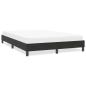 Preview: ARDEBO.de - Bettgestell ohne Matratze Schwarz 140x210 cm Samt