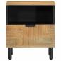 Preview: Nachttisch Braun 40x33x46 cm Massivholz Mango