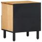 Preview: Nachttisch Braun 40x33x46 cm Massivholz Mango