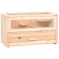 Preview: ARDEBO.de - Hamsterkäfig 60x30x35 cm Massivholz Tanne
