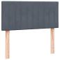 Preview: Boxspringbett mit Matratze Dunkelgrau 80x220 cm Samt