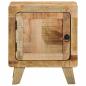 Preview: Nachttisch 2 Stk. 40x32x46 cm Raues Massivholz Mango