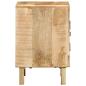 Preview: Nachttisch 2 Stk. 40x32x46 cm Raues Massivholz Mango
