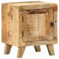 Preview: Nachttisch 2 Stk. 40x32x46 cm Raues Massivholz Mango