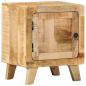 Preview: Nachttisch 2 Stk. 40x32x46 cm Raues Massivholz Mango