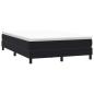 Preview: ARDEBO.de - Boxspringbett ohne Matratze Schwarz 160x210 cm Samt