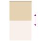 Preview: Verdunkelungsrollo Beige 140x230 cm Stoffbreite 136,6 cm