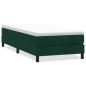 Preview: Boxspringbett ohne Matratze Dunkelgrün 80x210 cm Samt