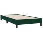Preview: Boxspringbett ohne Matratze Dunkelgrün 80x210 cm Samt