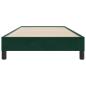 Preview: Boxspringbett ohne Matratze Dunkelgrün 80x210 cm Samt