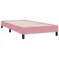 Preview: Boxspringbett ohne Matratze Rosa 90x210 cm Samt