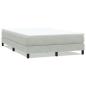 Preview: Boxspringbett ohne Matratze Hellgrau 160x210 cm Samt