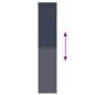 Preview: Verdunkelungsrollo Marineblau 45x210cm Stoffbreite 40,7 cm
