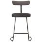 Preview: Barhocker 2 Stk. Schwarz 49x43x79 cm Mango Massivholz