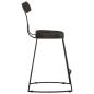 Preview: Barhocker 2 Stk. Schwarz 49x43x79 cm Mango Massivholz