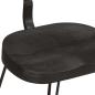 Preview: Barhocker 2 Stk. Schwarz 49x43x79 cm Mango Massivholz