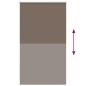 Preview: Verdunkelungsrollo Kaffeebraun 135x230 cm Stoffbreite 131,6 cm