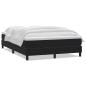 Preview: Boxspringbett mit Matratze Schwarz 160x210 cm Samt