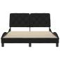 Preview: Bettgestell ohne Matratze Schwarz 120x200 cm Stoff