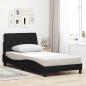 Preview: ARDEBO.de - Bettgestell ohne Matratze Schwarz 100x200 cm Stoff