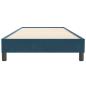 Preview: Boxspringbett ohne Matratze Dunkelblau 90x220 cm Samt