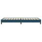 Preview: Boxspringbett ohne Matratze Dunkelblau 90x220 cm Samt