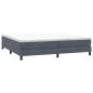 Preview: Boxspringbett ohne Matratze Dunkelgrau 200x210 cm Samt