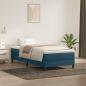 Preview: ARDEBO.de - Boxspringbett ohne Matratze Dunkelblau 100x220 cm Samt