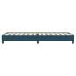 Preview: Boxspringbett ohne Matratze Dunkelblau 100x220 cm Samt