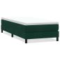 Preview: Boxspringbett ohne Matratze Dunkelgrün 80x220 cm Samt