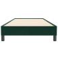 Preview: Boxspringbett ohne Matratze Dunkelgrün 80x220 cm Samt