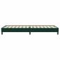 Preview: Boxspringbett ohne Matratze Dunkelgrün 80x220 cm Samt