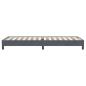 Preview: Boxspringbett ohne Matratze Dunkelgrau 80x220 cm Samt