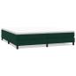 Preview: Boxspringbett ohne Matratze Dunkelgrün 200x210 cm Samt