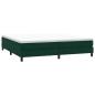 Preview: Boxspringbett ohne Matratze Dunkelgrün 200x210 cm Samt