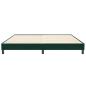 Preview: Boxspringbett ohne Matratze Dunkelgrün 200x210 cm Samt