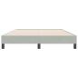 Preview: Boxspringbett ohne Matratze Hellgrau 140x220 cm Samt
