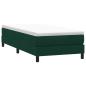 Preview: Boxspringbett mit Matratze Dunkelgrün 80x220 cm Samt