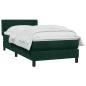 Preview: Boxspringbett mit Matratze Dunkelgrün 80x220 cm Samt